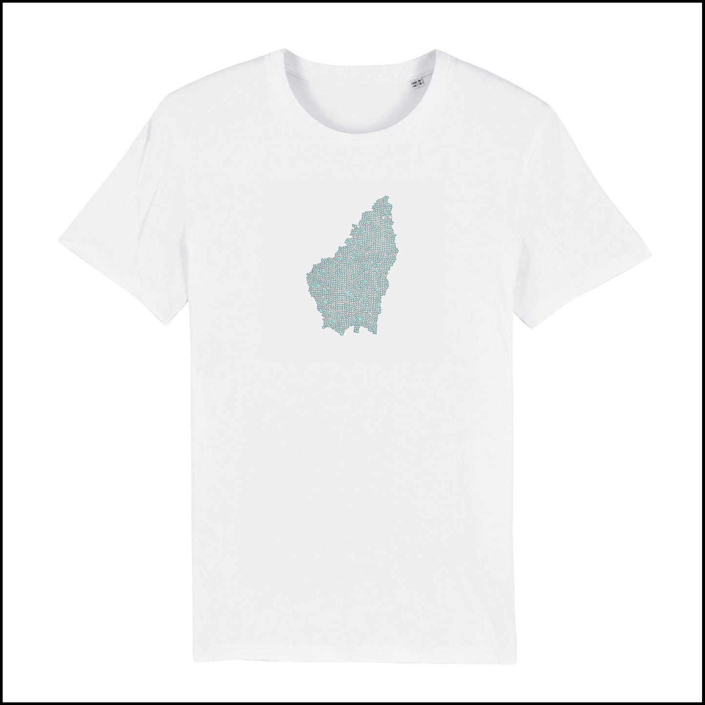 T-SHIRT ARDECHE / BLEU-VERT