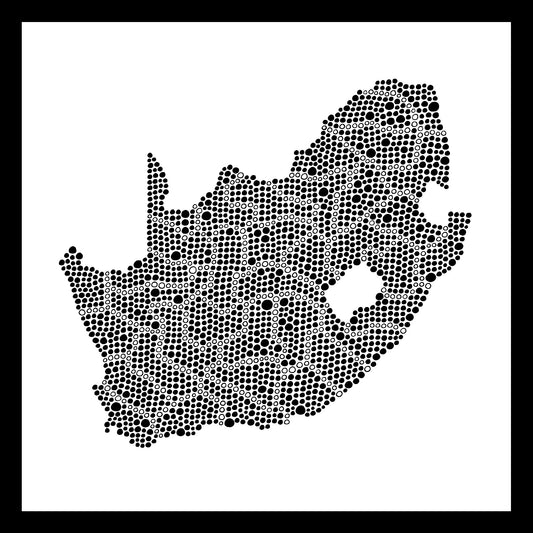 Afrique du Sud - Original peint à la main sur céramique