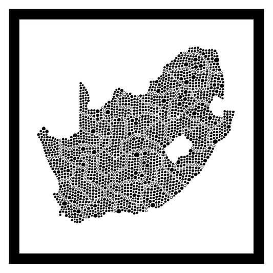 Afrique du Sud - Original peint à la main sur céramique