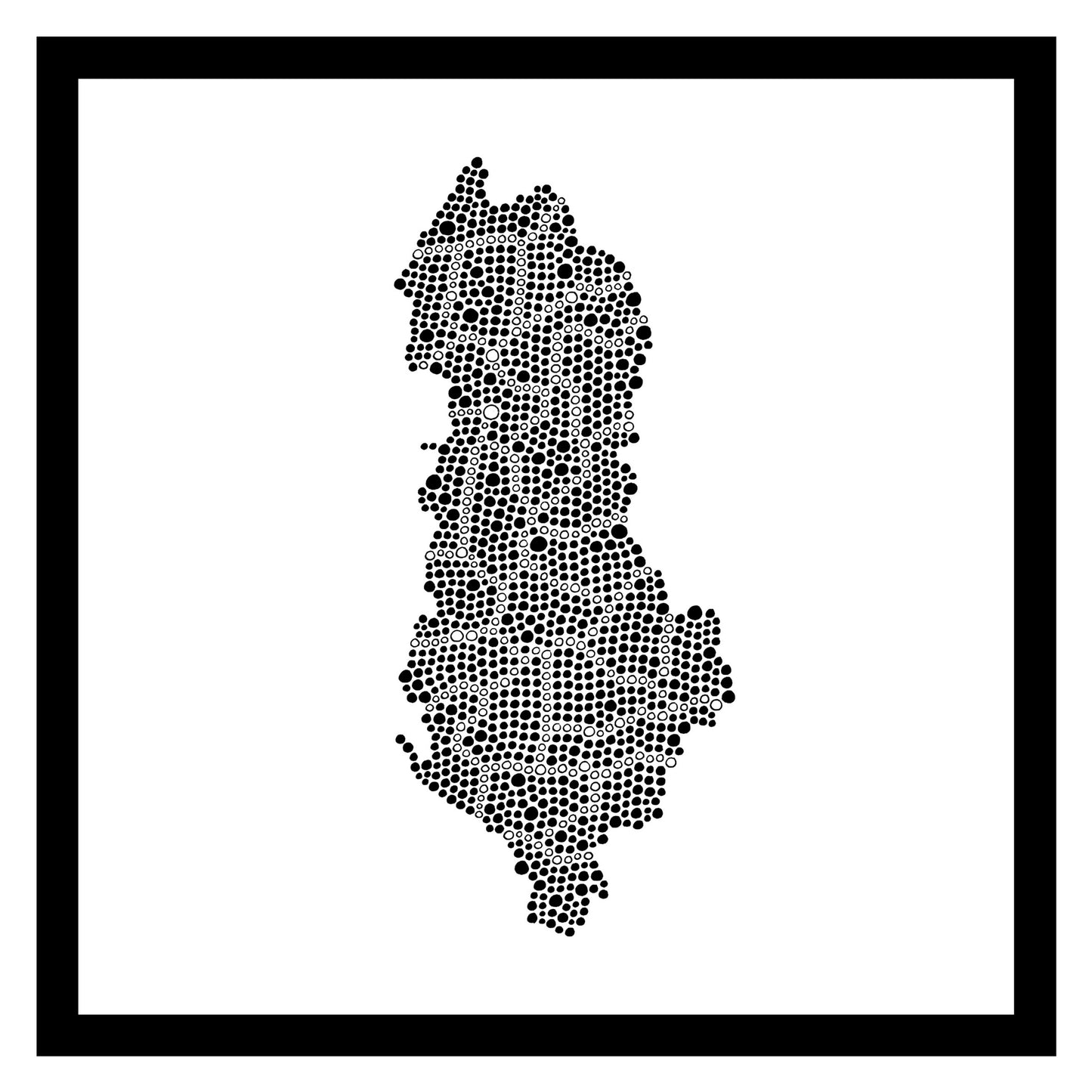 Albanie - Original peint à la main sur céramique