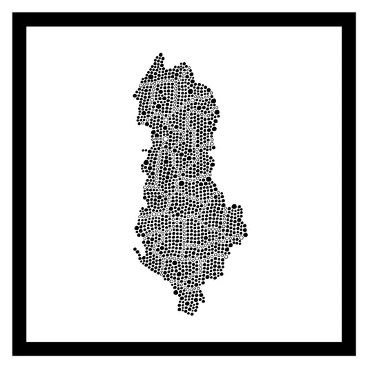 Albanie - Original peint à la main sur céramique