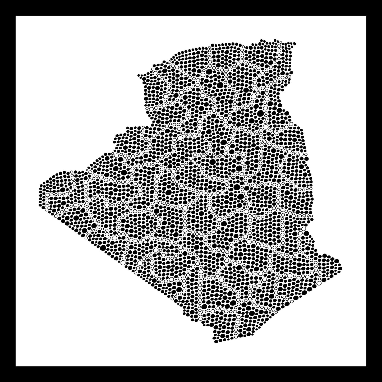 Algérie - Original peint à la main sur céramique