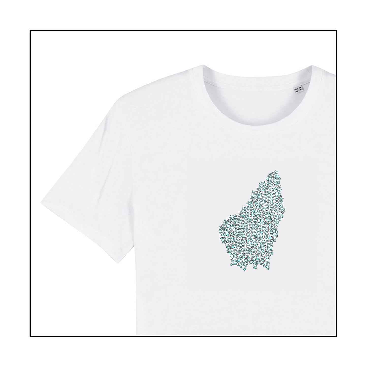 T-SHIRT ARDECHE / BLEU-VERT