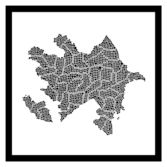 Azerbaïdjan - Original peint à la main sur céramique