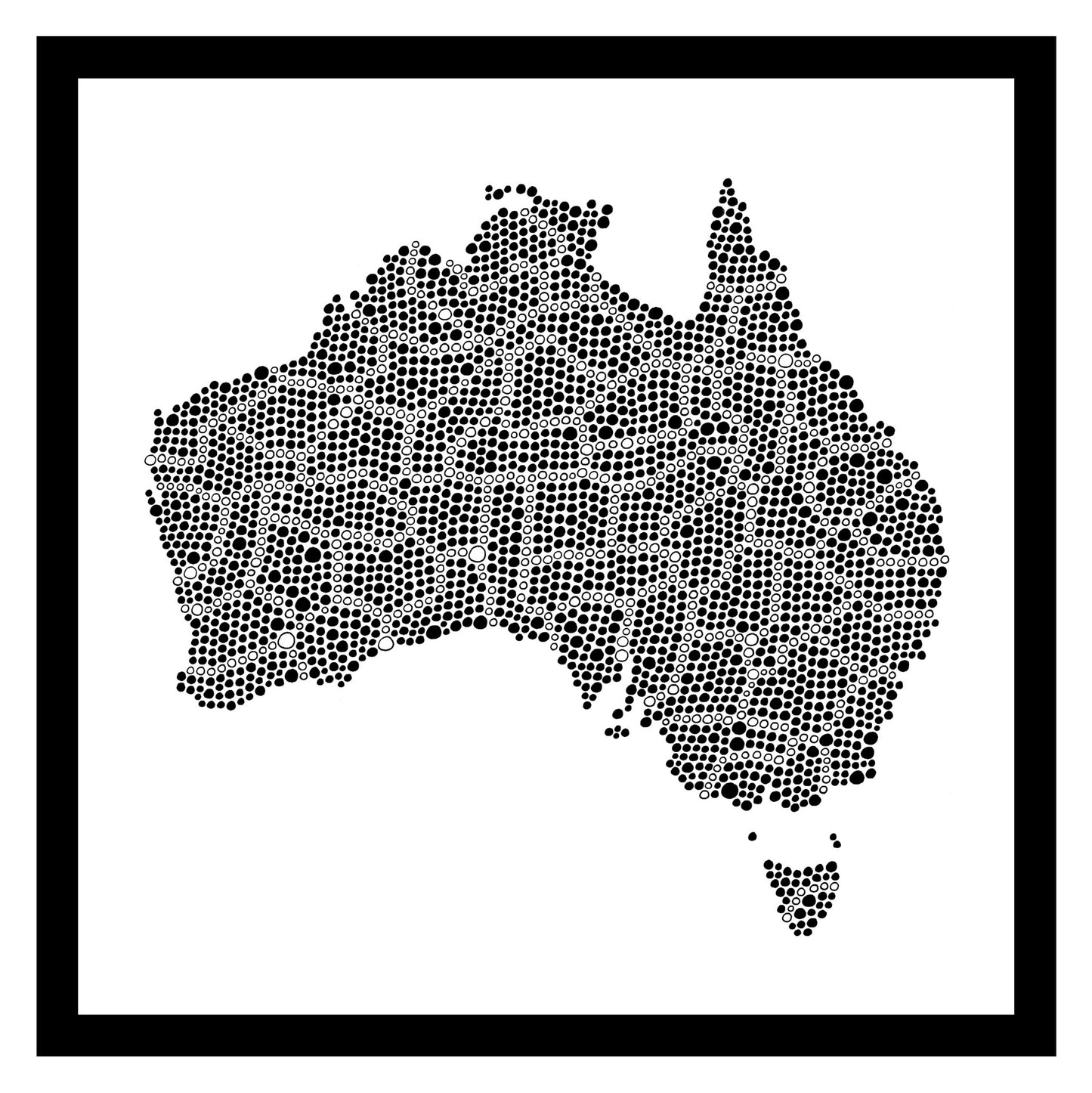 Australie - Original peint à la main sur céramique