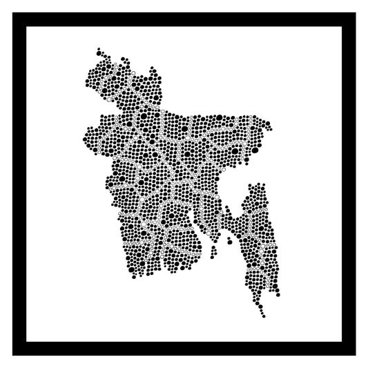 Bangladesh - Original peint à la main sur céramique