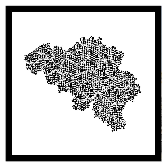 Belgique - Original peint à la main sur céramique