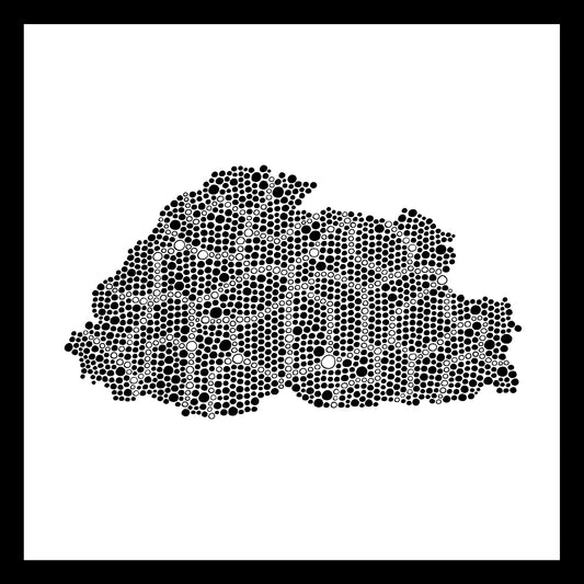 Bhutan - Original hand-painted ceramic