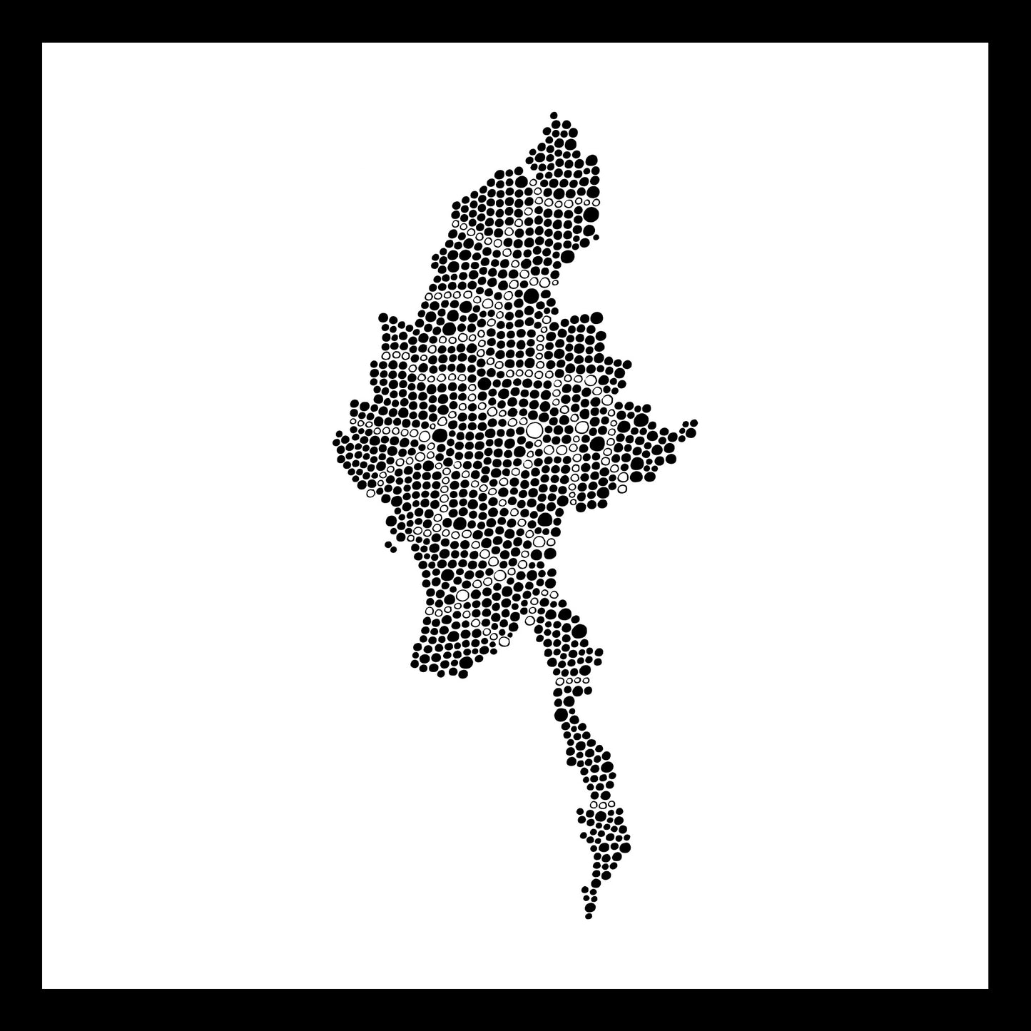 Burma - Original hand-painted ceramic