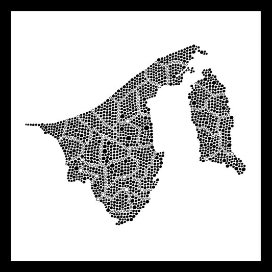 Brunei - Original hand-painted ceramic