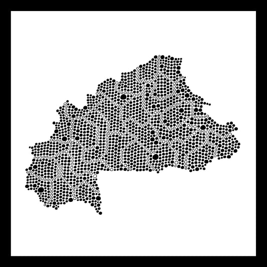 Burkina Faso - Original hand-painted ceramic