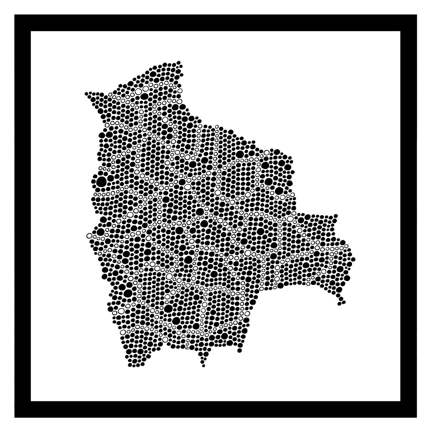 Bolivie - Original peint à la main sur céramique