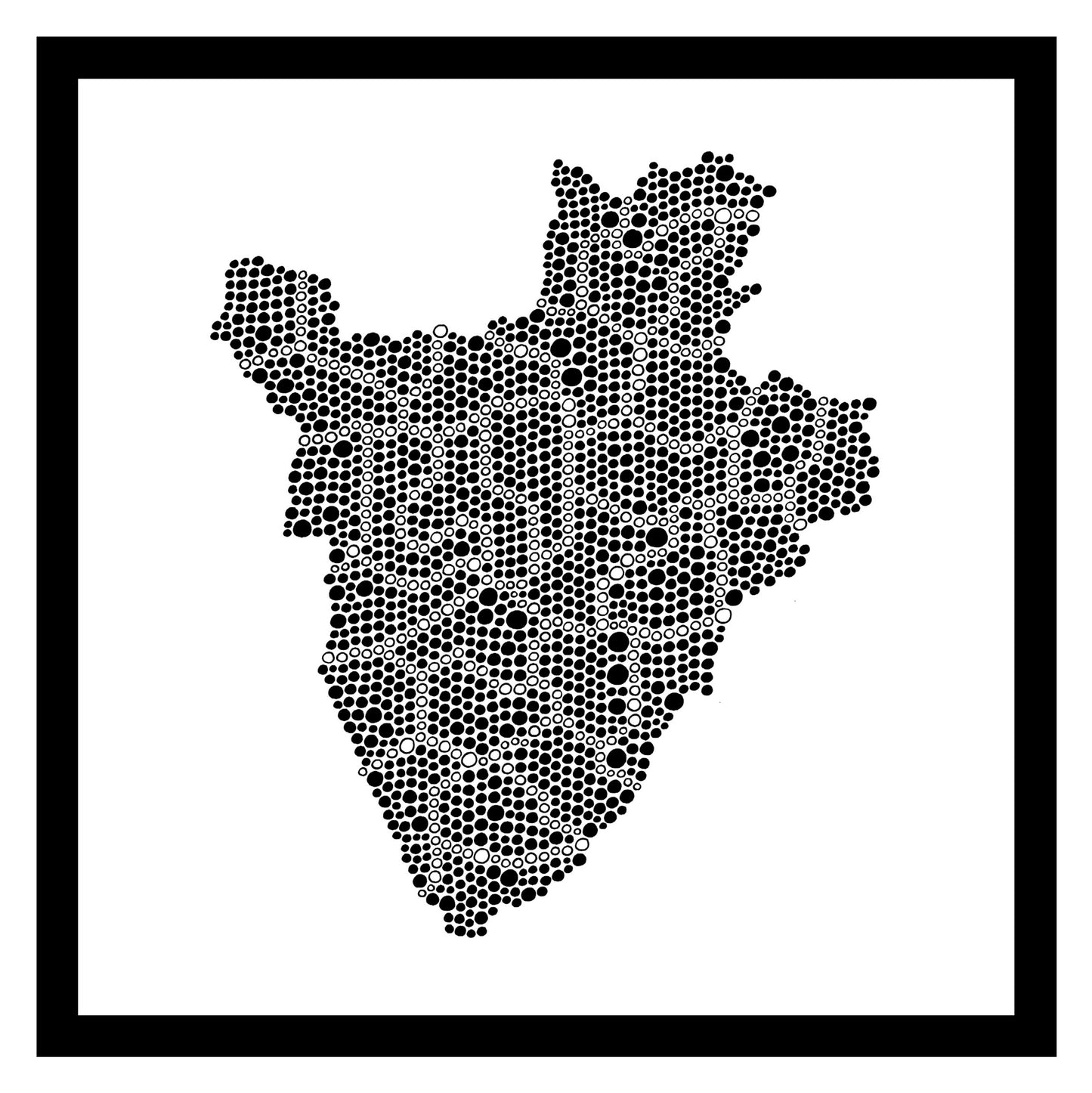 Burundi - Original peint à la main sur céramique