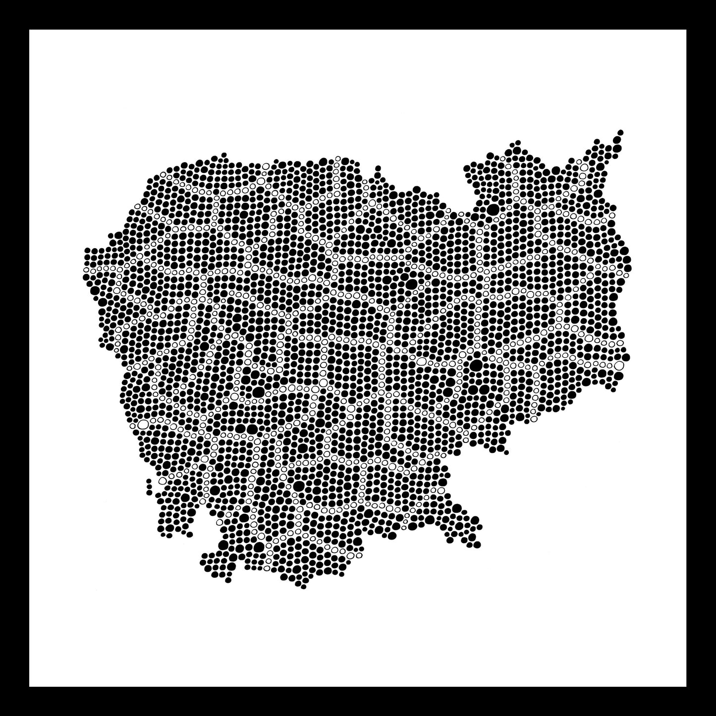 Cambodia - Original hand-painted ceramic