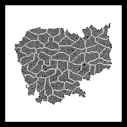 Cambodia - Original hand-painted ceramic