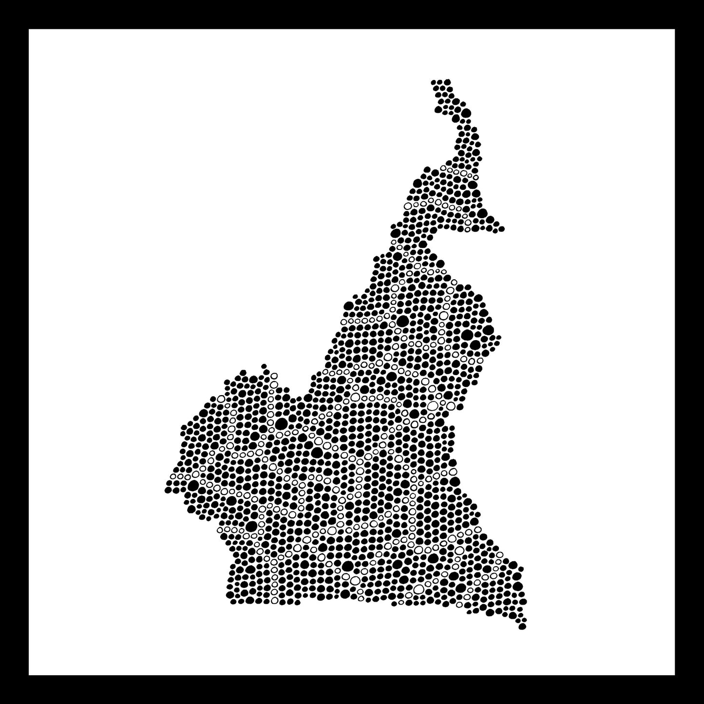 Cameroon - Original hand-painted ceramic