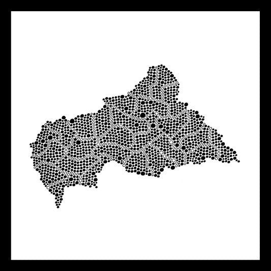 Central African Republic - Original hand-painted ceramic