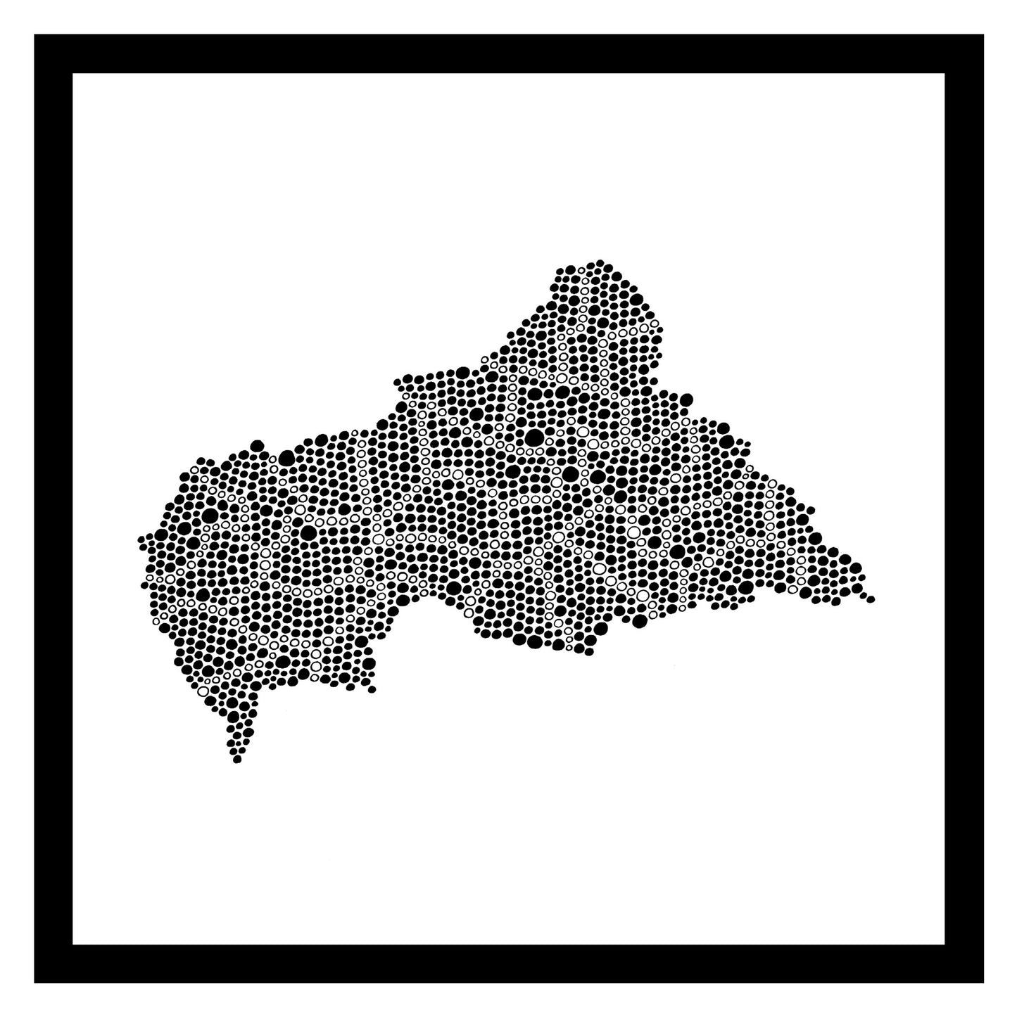 Centrafrique - Original peint à la main sur céramique