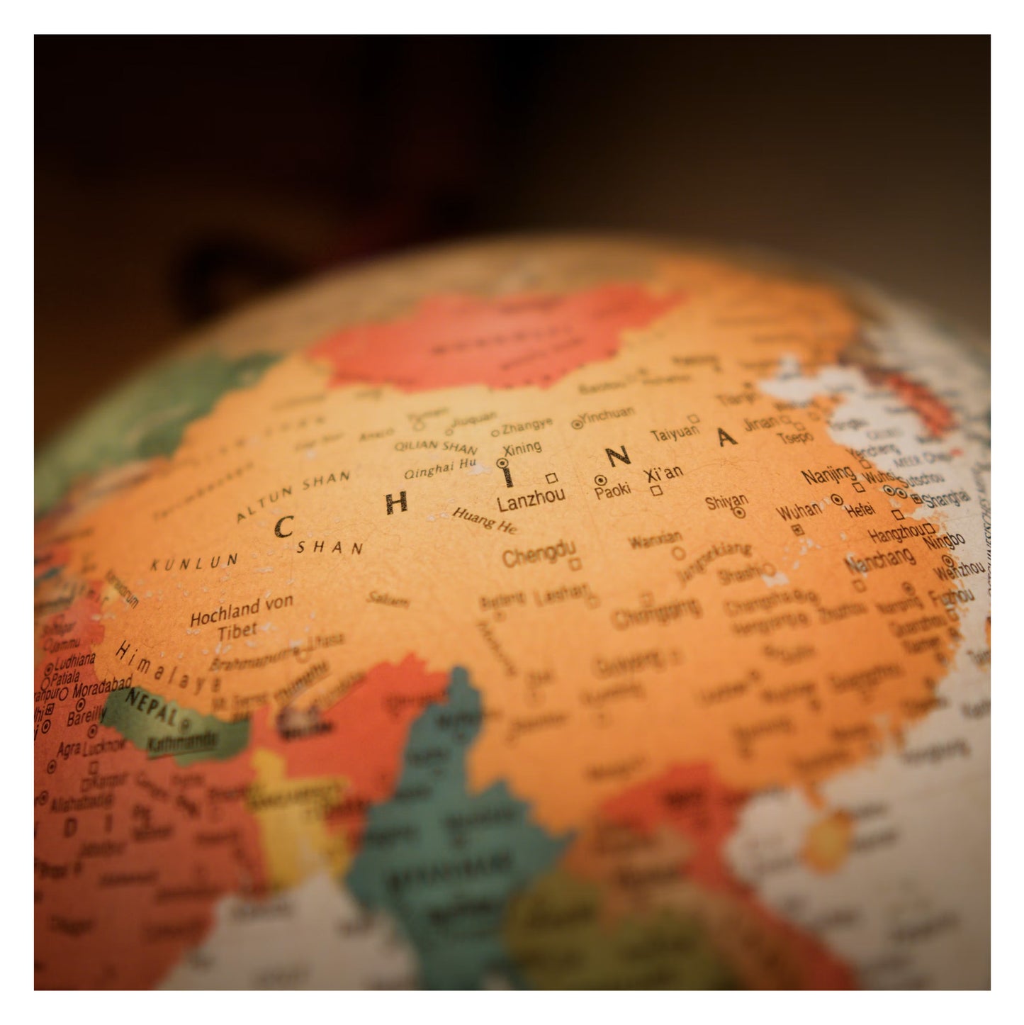 Chine - Original peint à la main sur céramique