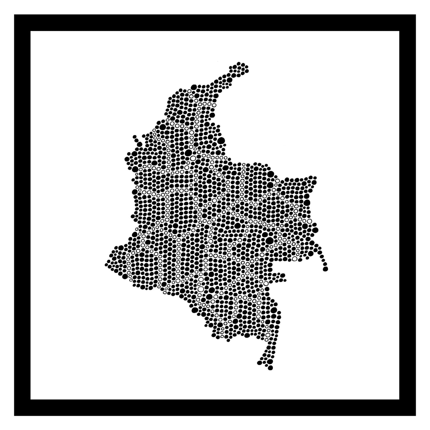 Colombie - Original peint à la main sur céramique