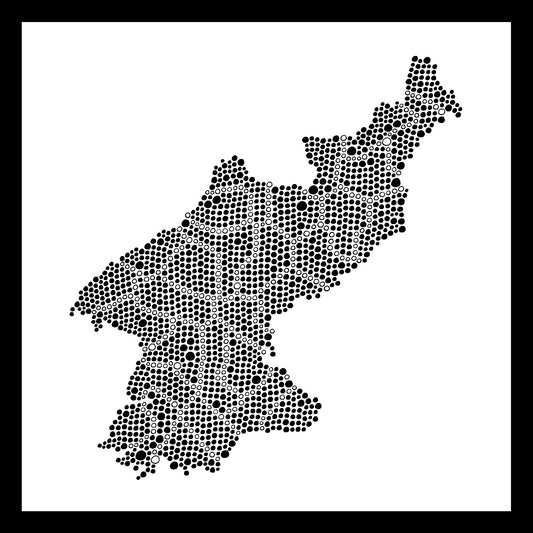 Corée du Nord - Original peint à la main sur céramique