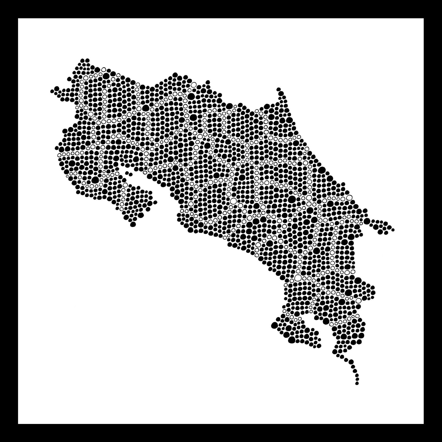 Costa Rica - Original hand-painted ceramic