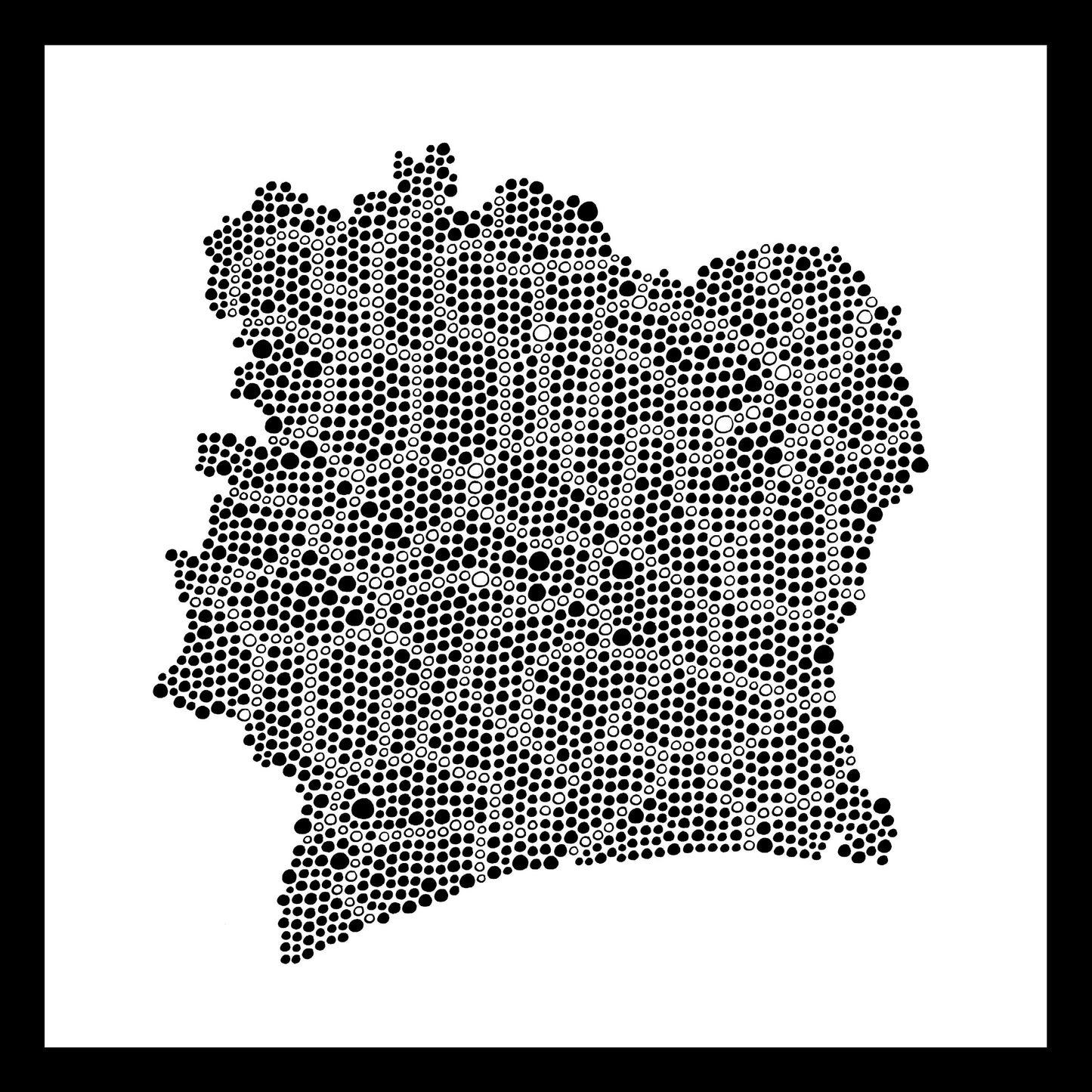 Ivory Coast - Original hand-painted ceramic