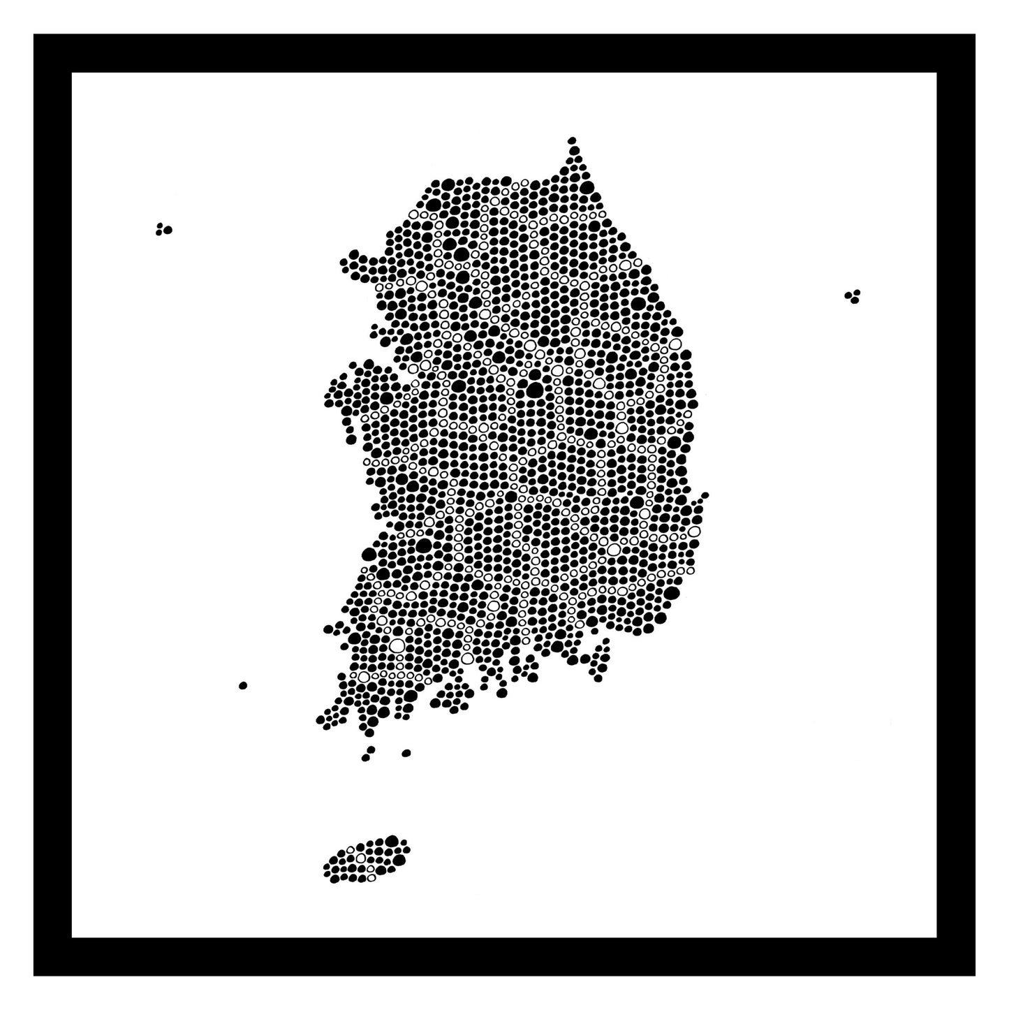 Corée du Sud - Original peint à la main sur céramique