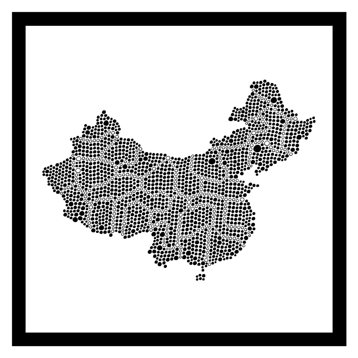 Chine - Original peint à la main sur céramique