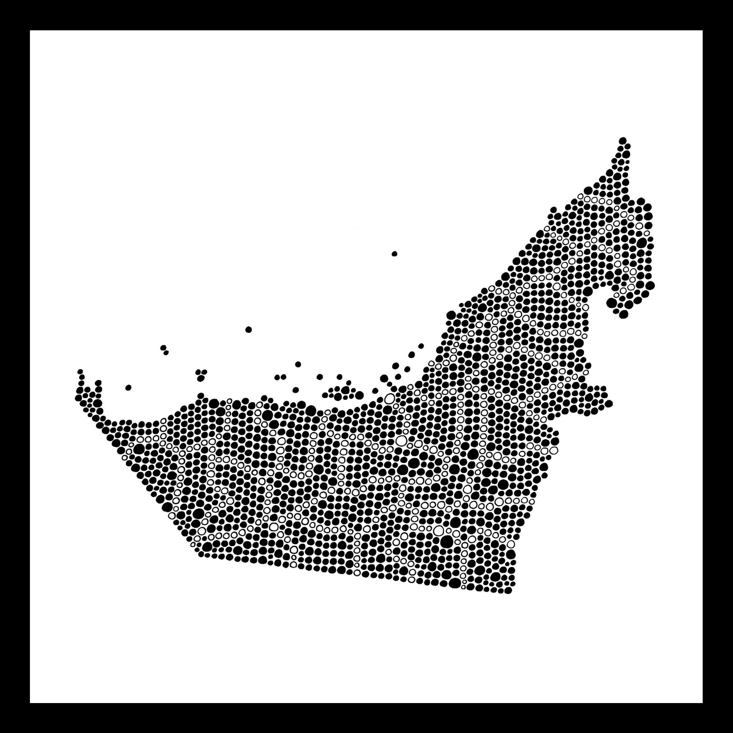 Emirats Arabes Unis - Original peint à la main sur céramique