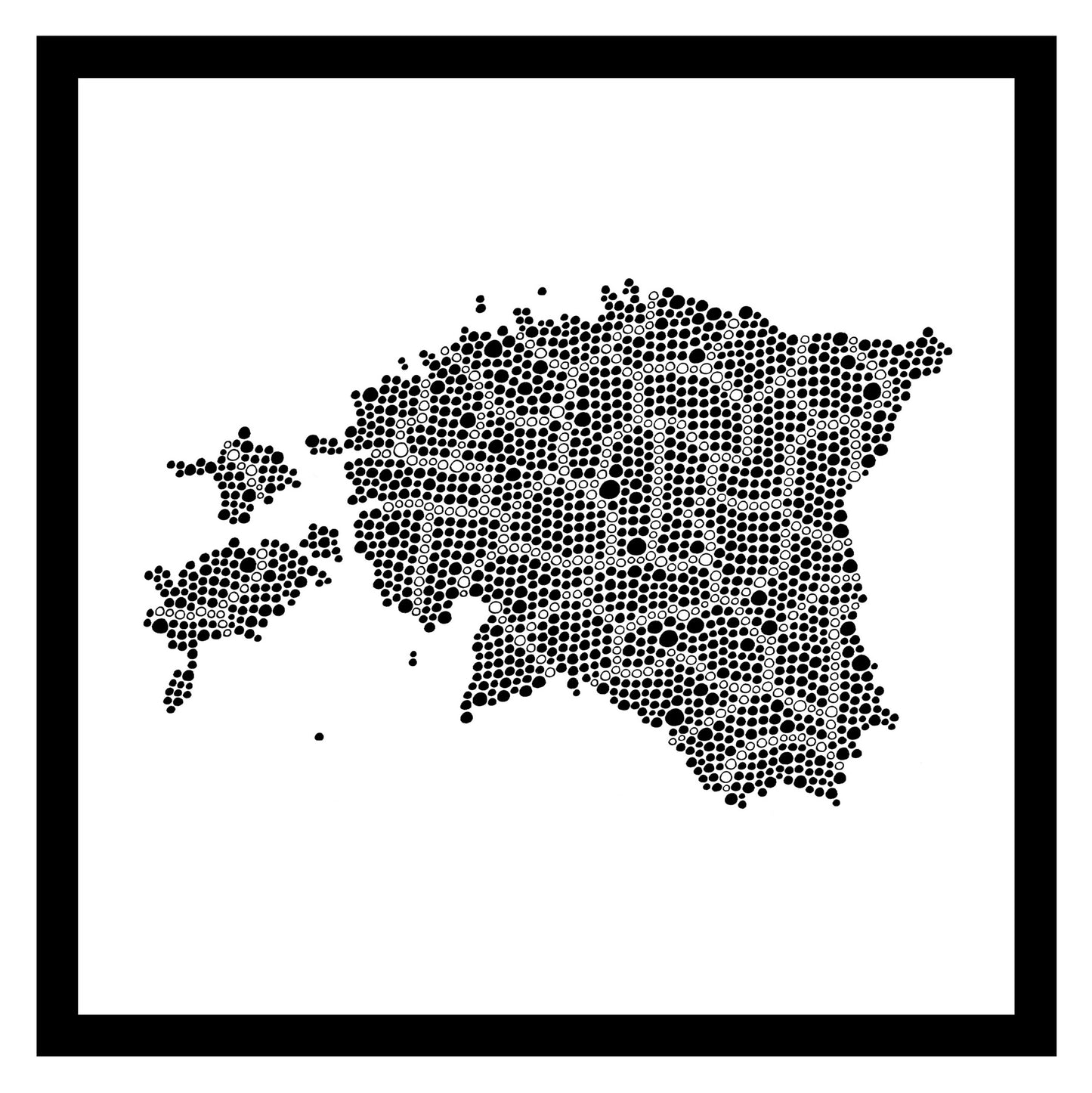 Estonie - Original peint à la main sur céramique