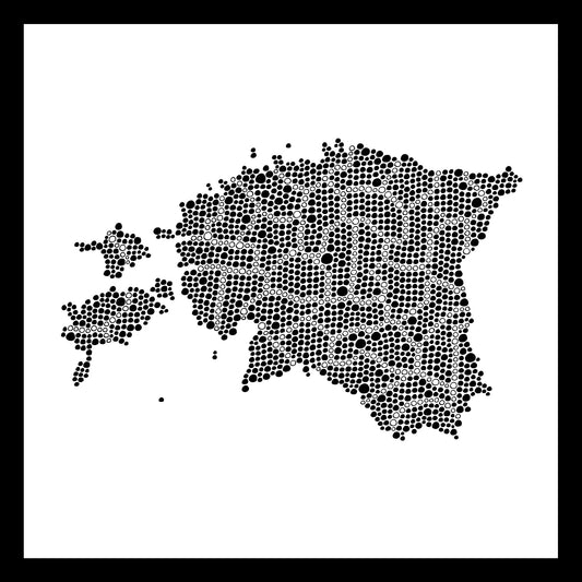 Estonie - Original peint à la main sur céramique