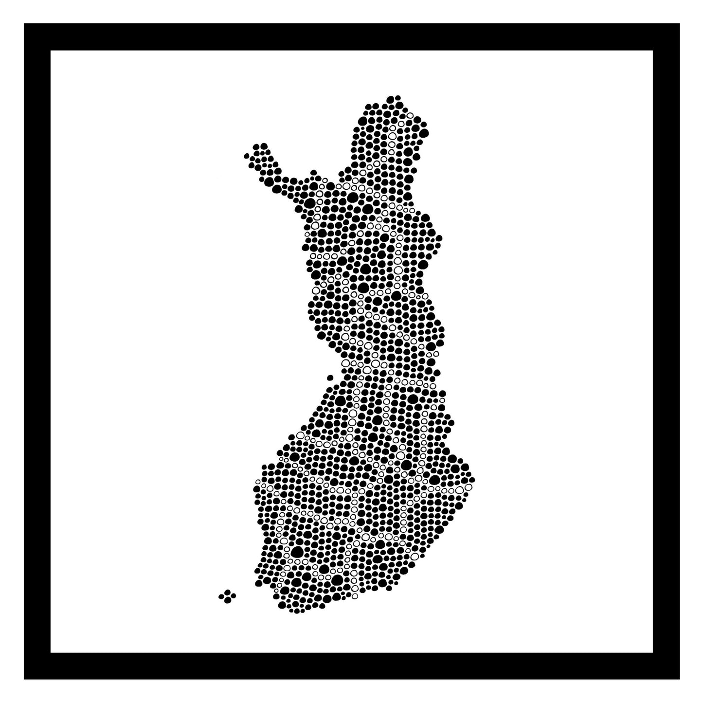 Finlande - Original peint à la main sur céramique