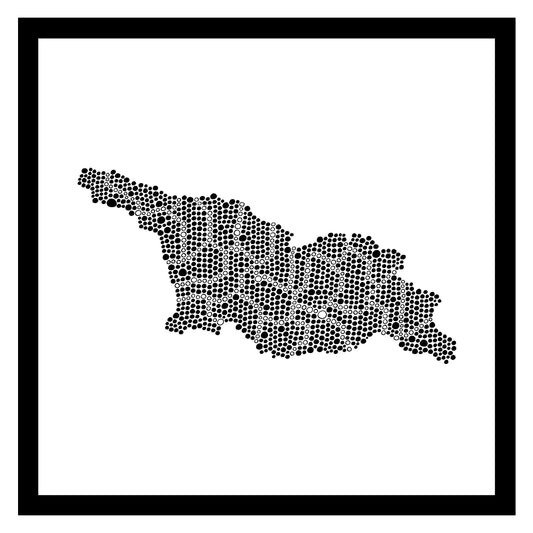 Géorgie - Original peint à la main sur céramique