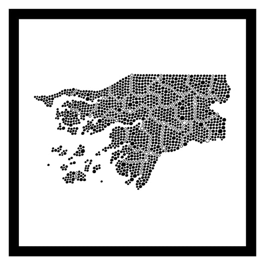 Guinée-Bissau - Original peint à la main sur céramique