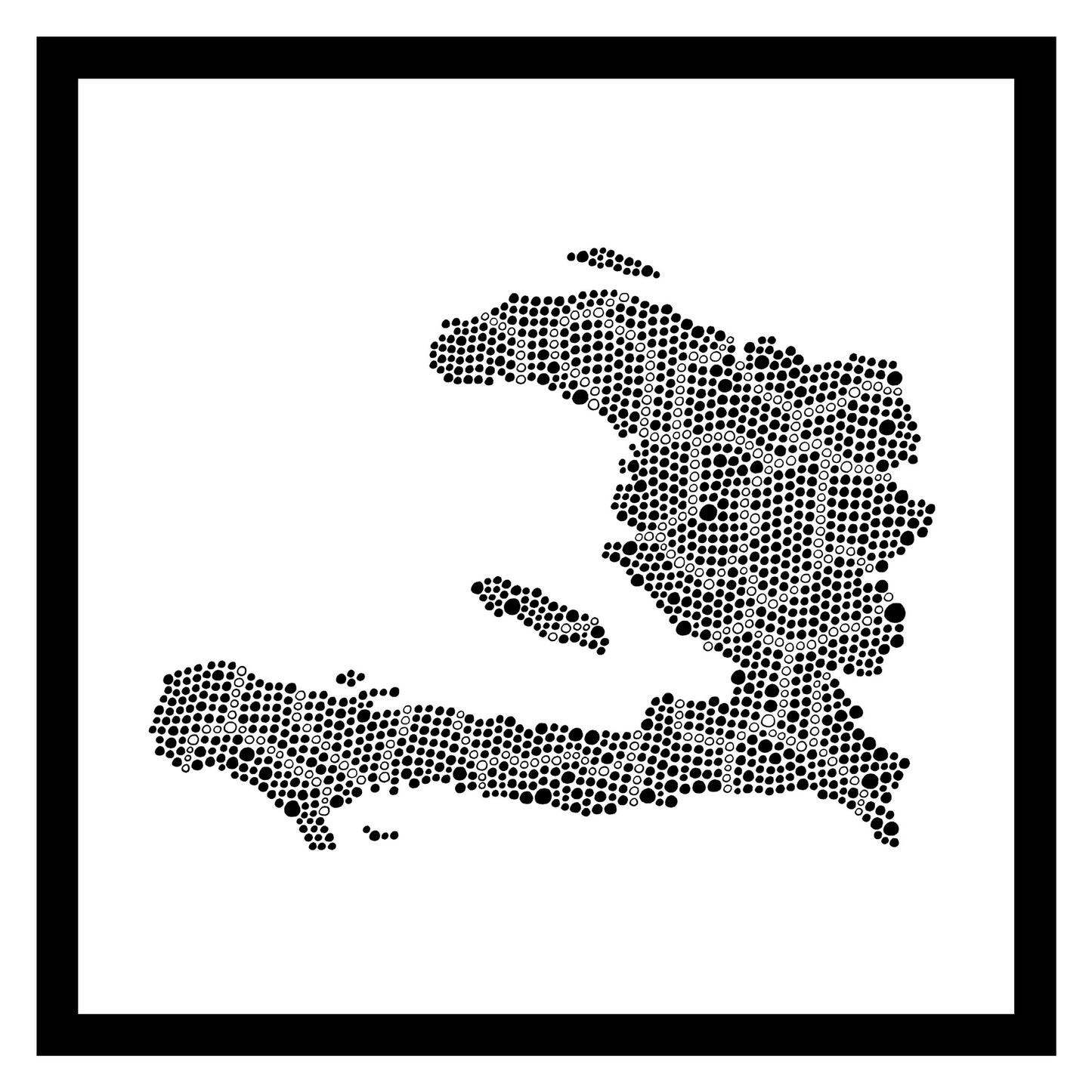 Haïti - Original peint à la main sur céramique