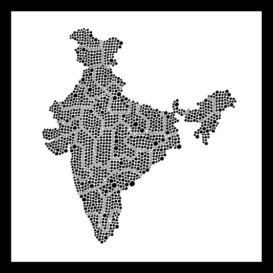 Inde - Original peint à la main sur céramique