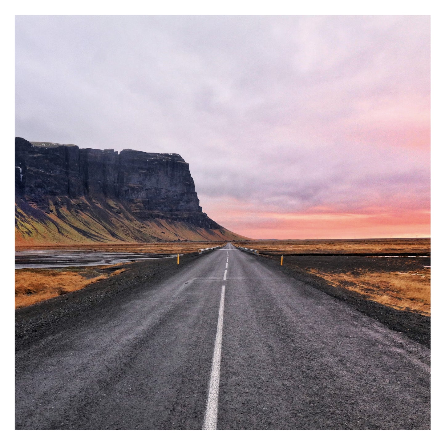 Islande - Original peint à la main sur céramique