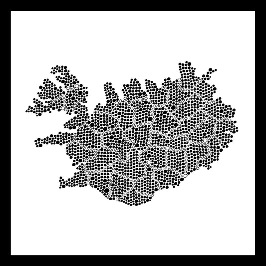 Iceland - Original hand-painted ceramic