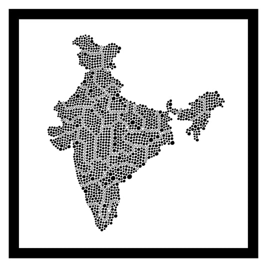Inde - Original peint à la main sur céramique