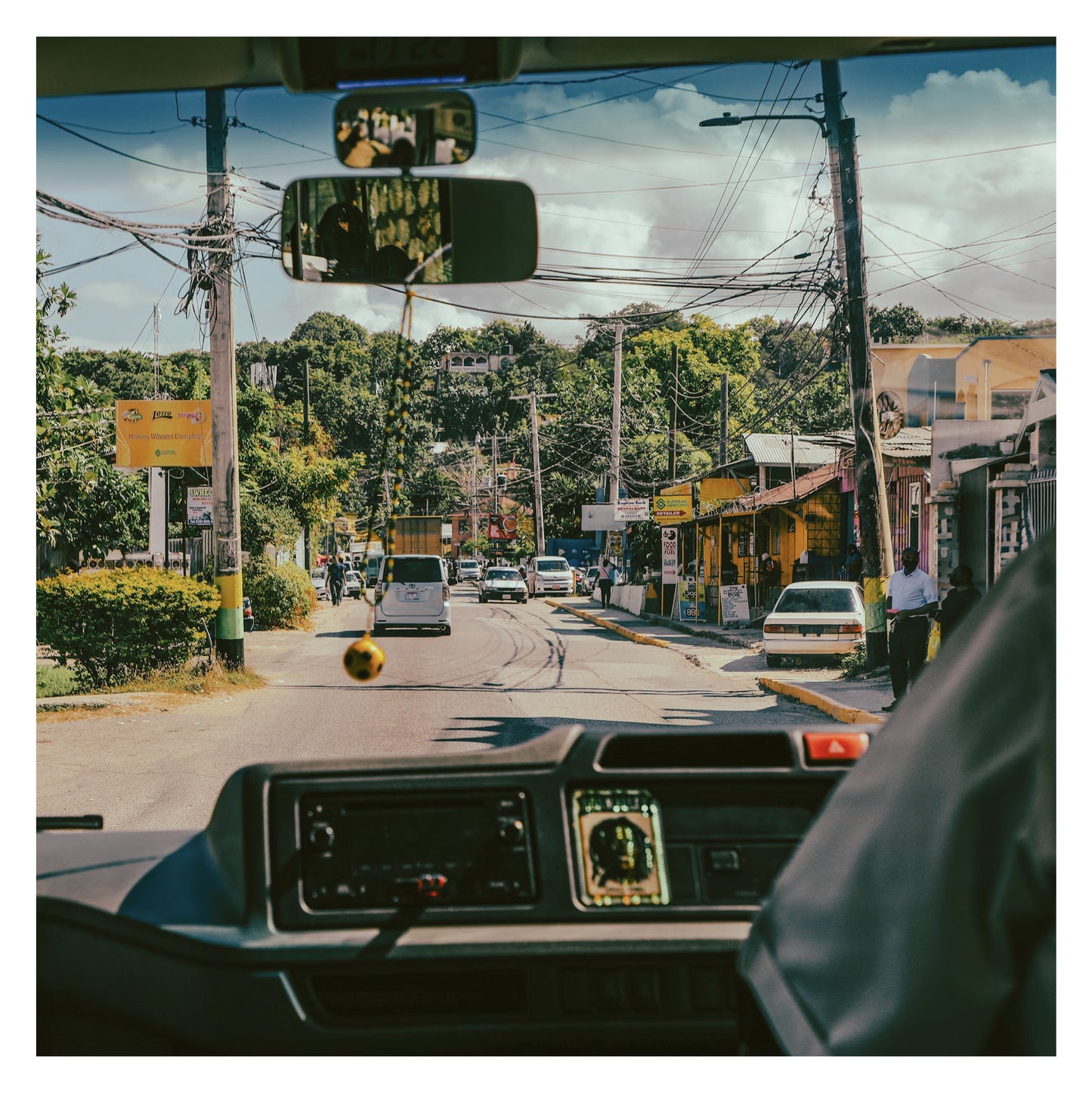 Jamaïque - Original peint à la main sur céramique