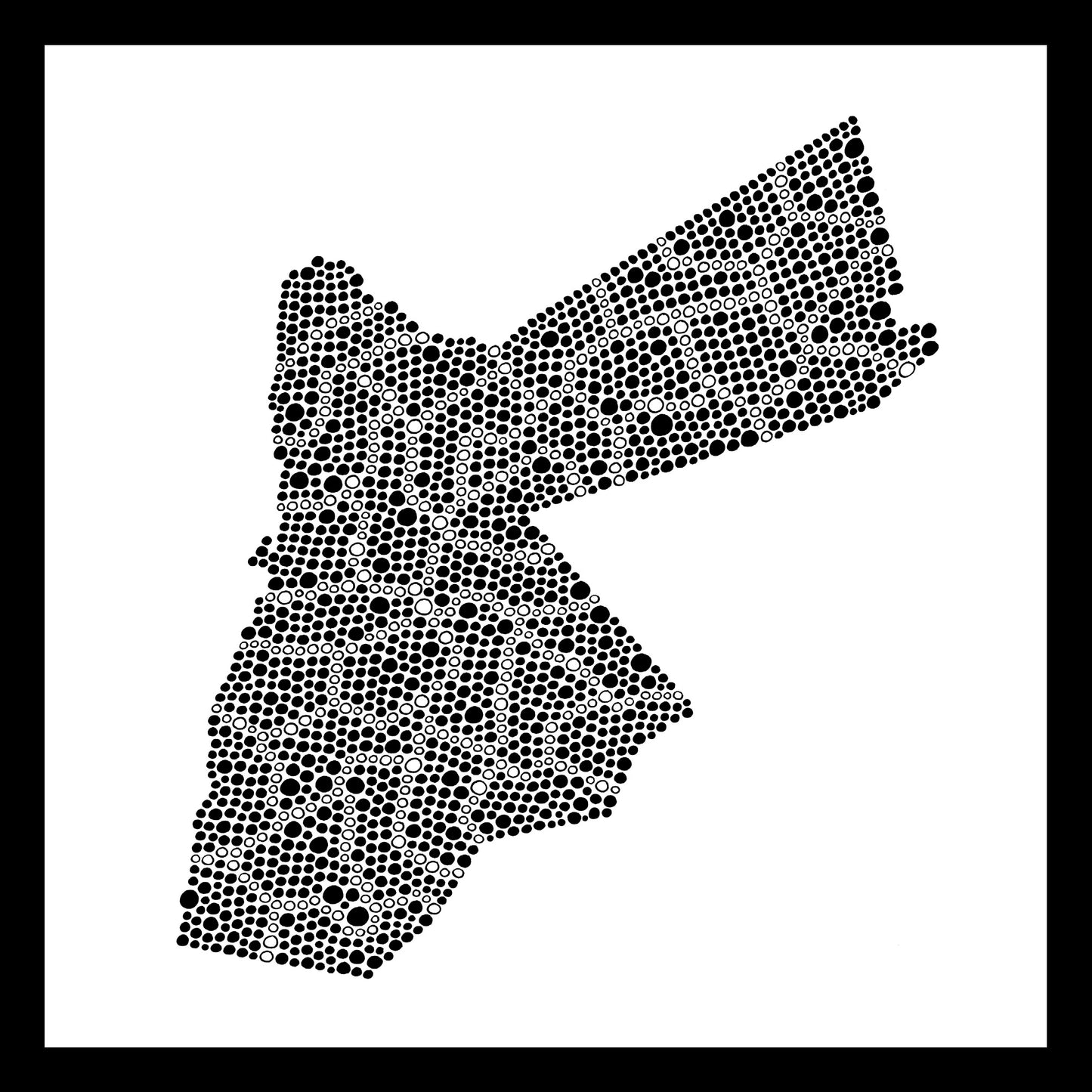 Jordanie - Original peint à la main sur céramique