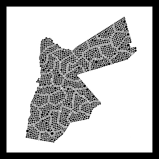 Jordanie - Original peint à la main sur céramique