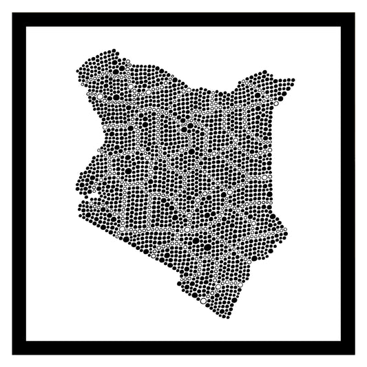 Kenya - Original peint à la main sur céramique