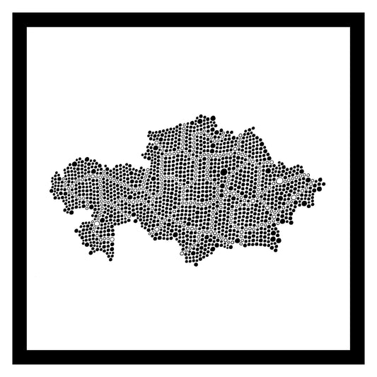 Kazakhstan - Original peint à la main sur céramique