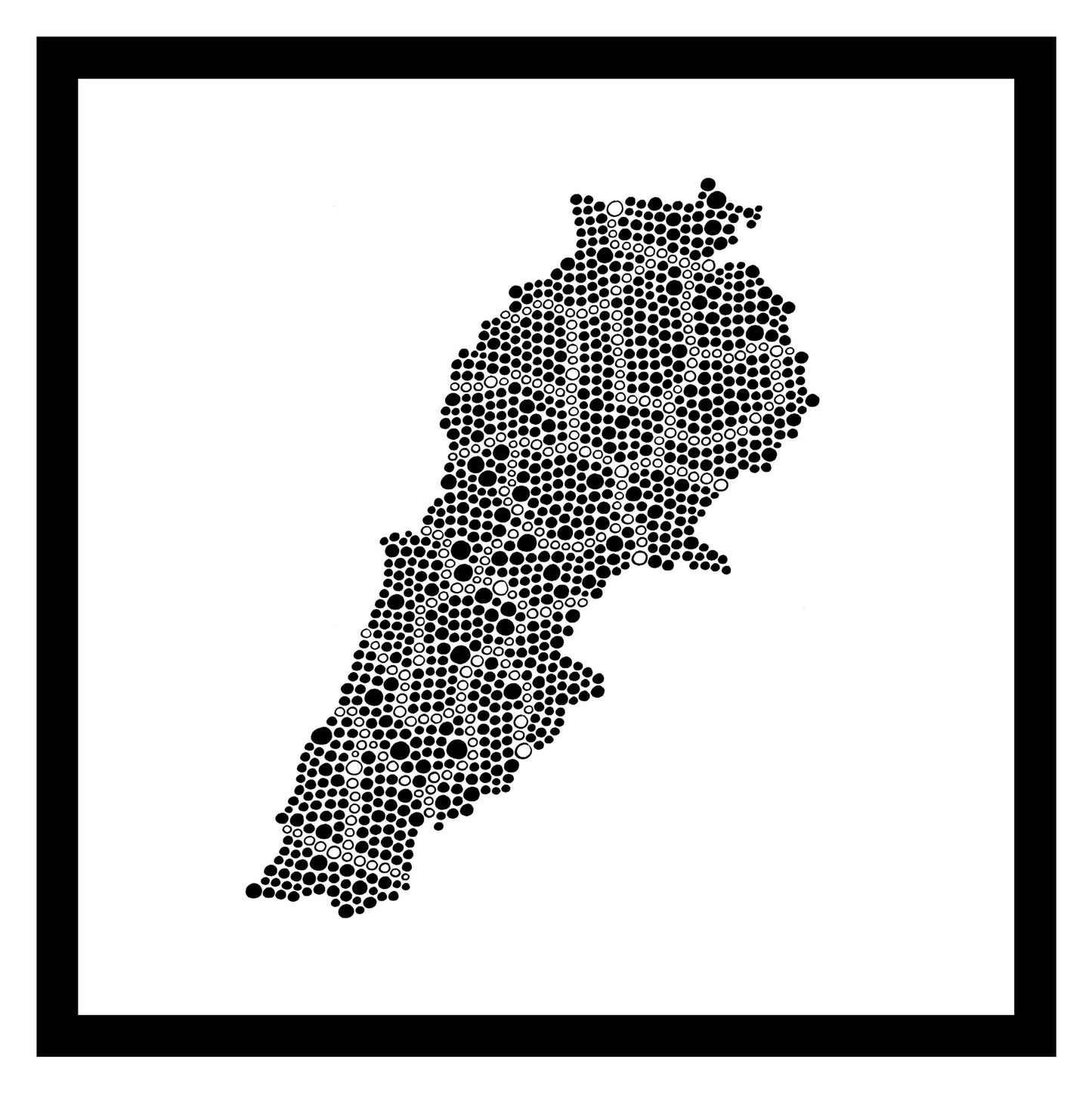 Liban - Original peint à la main sur céramique