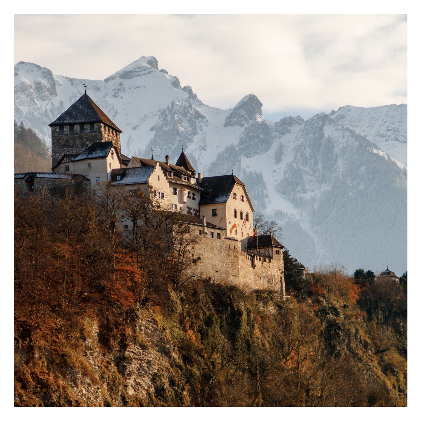Liechtenstein - Original peint à la main sur céramique