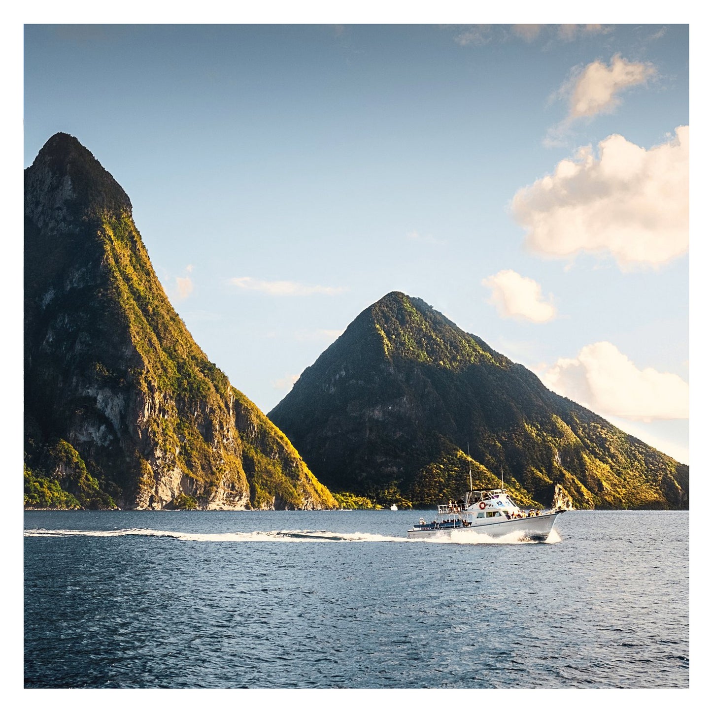 Sainte-Lucie - Original peint à la main sur céramique