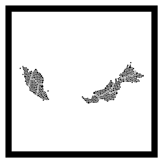 Malaisie - Original peint à la main sur céramique