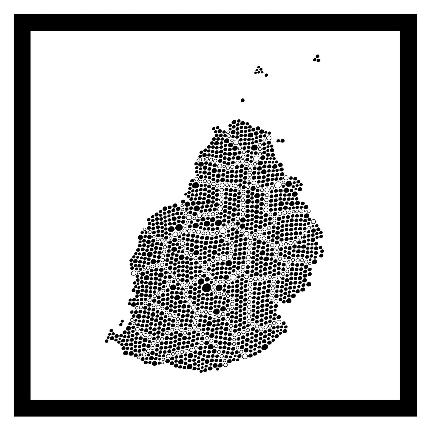 Maurice - Original peint à la main sur céramique